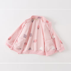 Dave&Bella Toddler Girls’ Fleece Jacket – Autumn 2025 New “Hug Jacket”