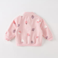 Dave&Bella Toddler Girls’ Fleece Jacket – Autumn 2025 New “Hug Jacket”