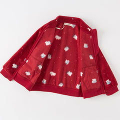 Dave&Bella Toddler Girls’ Fleece Jacket – Autumn 2025 New “Hug Jacket”