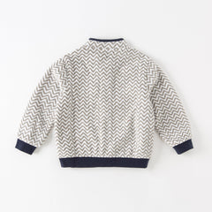 Dave&Bella Toddler Boys’ Fleece Jacket – Autumn 2025 New Release “Hug Jacket”