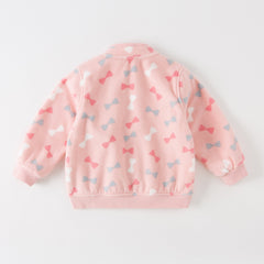 Dave&Bella Toddler Girls Fleece Jacket – Soft Versatile “Hug Jacket”