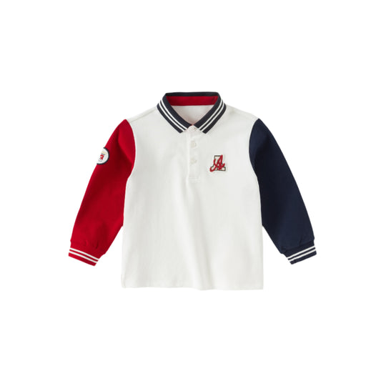 Dave&Bella Boys Autumn College Style Cotton Polo T-shirt