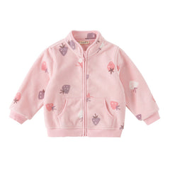 Dave&Bella Toddler Girls’ Fleece Jacket – Autumn 2025 New “Hug Jacket”