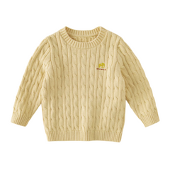 Dave&Bella Kids Girls/Boys Autumn Elegant Multi-color Versatile Classic Sweaters Tops