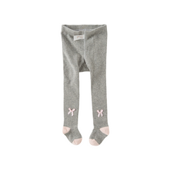 Dave&Bella Girsl Autumn Light Grey/Dark Grey Formal Footed Tights Leggings