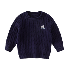 Dave&Bella Kids Girls/Boys Autumn Elegant Multi-color Versatile Classic Sweaters Tops