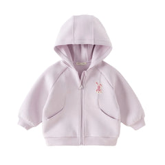 Dave&Bella Toddler/Kids Girls/Boys Multicolor Versatile Soft Long Sleeve Hooded Coats