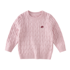 Dave&Bella Kids Girls/Boys Autumn Elegant Multi-color Versatile Classic Sweaters Tops