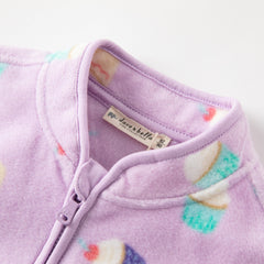 Dave&Bella Toddler Girls’ Fleece Jacket – Autumn 2025 New “Hug Jacket”