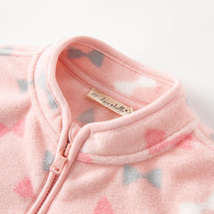 Dave&Bella Toddler Girls’ Fleece Jacket – Autumn 2025 New “Hug Jacket”