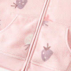 Dave&Bella Toddler Girls’ Fleece Jacket – Autumn 2025 New “Hug Jacket”