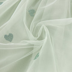 Dave&Bella Toddler Girls Autumn Delicate Grey Green A-line Mesh Dress