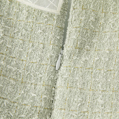 Dave&Bella Toddler Girls Autumn Delicate Grey Green A-line Mesh Dress