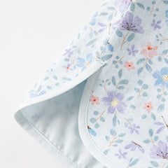 Dave&Bella Toddler Girls Autumn Blue Floral Print Chinese-style Elegance Party Dress