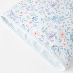 Dave&Bella Toddler Girls Autumn Blue Floral Print Chinese-style Elegance Party Dress