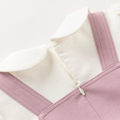 Dave&Bella Toddler Girls Sweet Festival Purple Long Sleeve Dresses