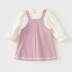 Dave&Bella Toddler Girls Sweet Festival Purple Long Sleeve Dresses