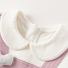 Dave&Bella Toddler Girls Sweet Festival Purple Long Sleeve Dresses