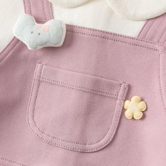 Dave&Bella Toddler Girls Sweet Festival Purple Long Sleeve Dresses