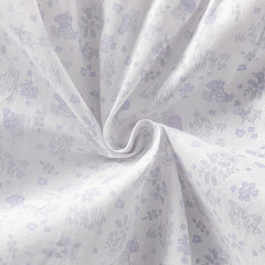 Dave&Bella Toddler Girls Autumn Stylish Grey Purple Floral Print Mesh Party Dress