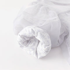 Dave&Bella Toddler Girls Autumn Stylish Grey Purple Floral Print Mesh Party Dress