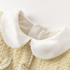 Dave&Bella Toddler Girls Yellow Romantic French-style Princess Dress(wallet bag)