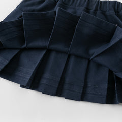 Dave&Bella Girls Spring White Pleated Skirt Set