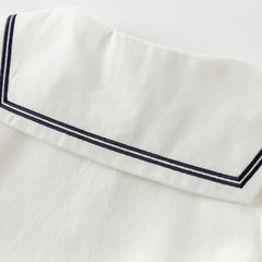 Dave&Bella Girls Spring White Pleated Skirt Set