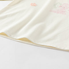 Dave&Bella Toddler Girls Autumn Classic Beige Cartoon Print A-line Dress