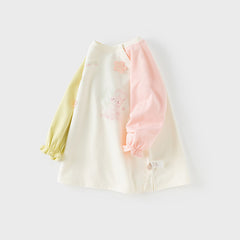 Dave&Bella Toddler Girls Autumn Classic Beige Cartoon Print A-line Dress