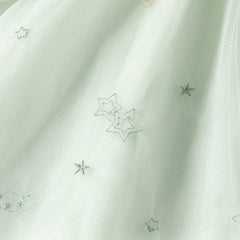 Dave&Bella Toddler Girls Autumn Fresh Green Long Sleeve Mesh Princess Dress