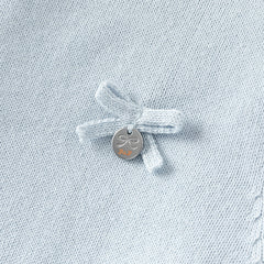 Dave&Bella Toddler Girls Autumn Gentle Light Blue Knit Sweater Mesh Princess Dress