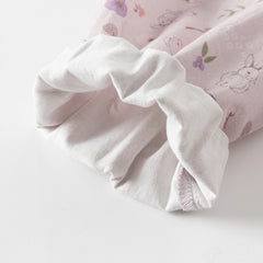 Dave&Bella Toddler Girls Spring Cotton Floral Print Dress(wallet bag)