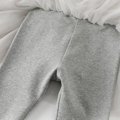 Dave&Bella Girls Spring Mesh Skirt Leggings Pants