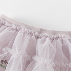 Dave&Bella Girls Spring Mesh Skirt Leggings Pants