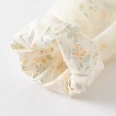 Dave&Bella Kids Girls Autumn Chinese-style Yellow Floral Soft Mesh Princess Dress