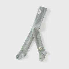 Dave&Bella Girls Autumn Beige/Grey Sweet Footed Tights Leggings