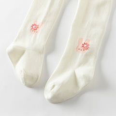 Dave&Bella Girls Autumn Beige/Grey Sweet Footed Tights Leggings