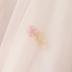 Dave&Bella Toddler Girls Autumn Soft Seashell Pink Mesh Party Dress