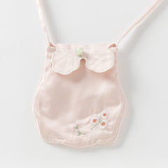 Dave&Bella Toddler Girls Autumn Charming Peachy Pink Chinese-style Mesh Dress