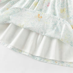 Dave&Bella Toddler Girls Sweet Pure Cotton Floral Print Dress
