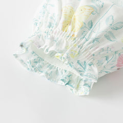 Dave&Bella Toddler Girls Sweet Pure Cotton Floral Print Dress