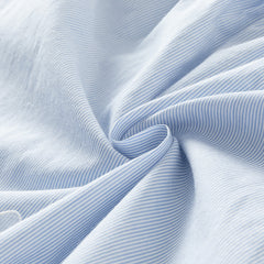 Dave&Bella Girls Autumn Cotton Breathable Blue White Striped Sweet A-line Dress