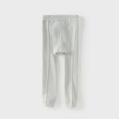 Dave&Bella Girls Autumn Beige/Light Grey Outdoor Footless Tights Leggings