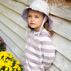 Dave&Bella Girls Autumn Grape Purple Cotton Reversible Fishernan Hat