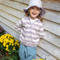 Dave&Bella Girls Autumn Grape Purple Cotton Reversible Fishernan Hat