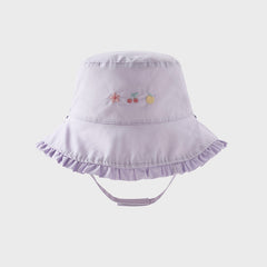 Dave&Bella Girls Autumn Grape Purple Cotton Reversible Fishernan Hat