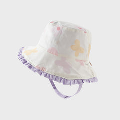 Dave&Bella Girls Autumn Grape Purple Cotton Reversible Fishernan Hat