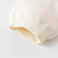 Dave&Bella Toddler Girls Autumn Sweet Pink Round Dots Rabbit Print Mesh Party Dress