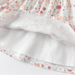 Dave&Bella Toddler Girls Cotton Floral Print Long Sleeve Dress